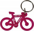 Schlüsselanhänger "Fahrrad" recycling, pink