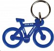 Schlüsselanhänger "Fahrrad" recycling, blau