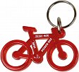 Schlüsselanhänger "Fahrrad" recycling, rot