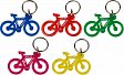 Schlüsselanhänger - Fahrrad, 5 Farben, sortiert