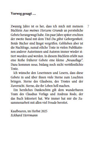 Deine Sterne leuchten über mir
