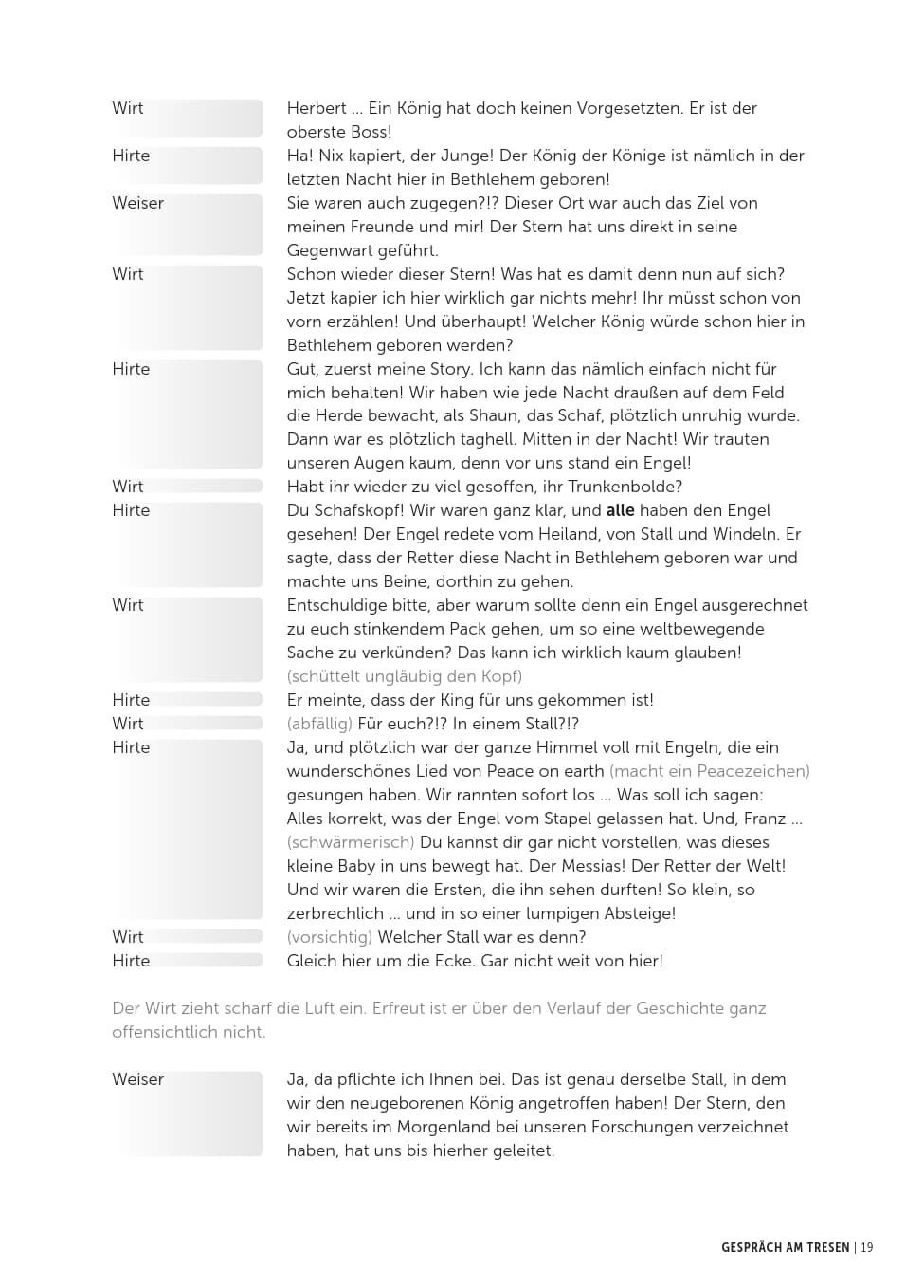 Krippe im Rampenlicht