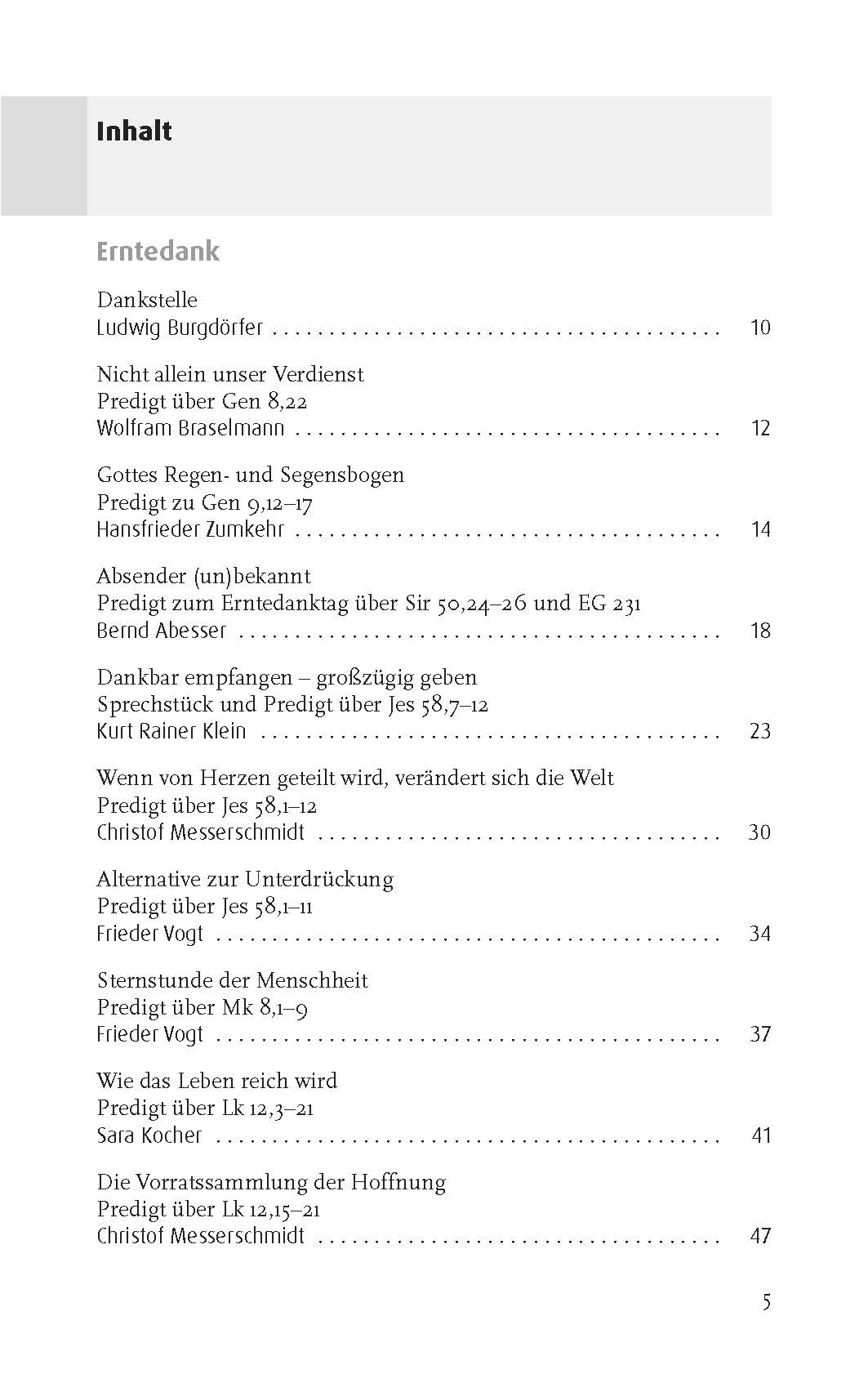 GDP Serie B Erntedankfest / Reformationsfest