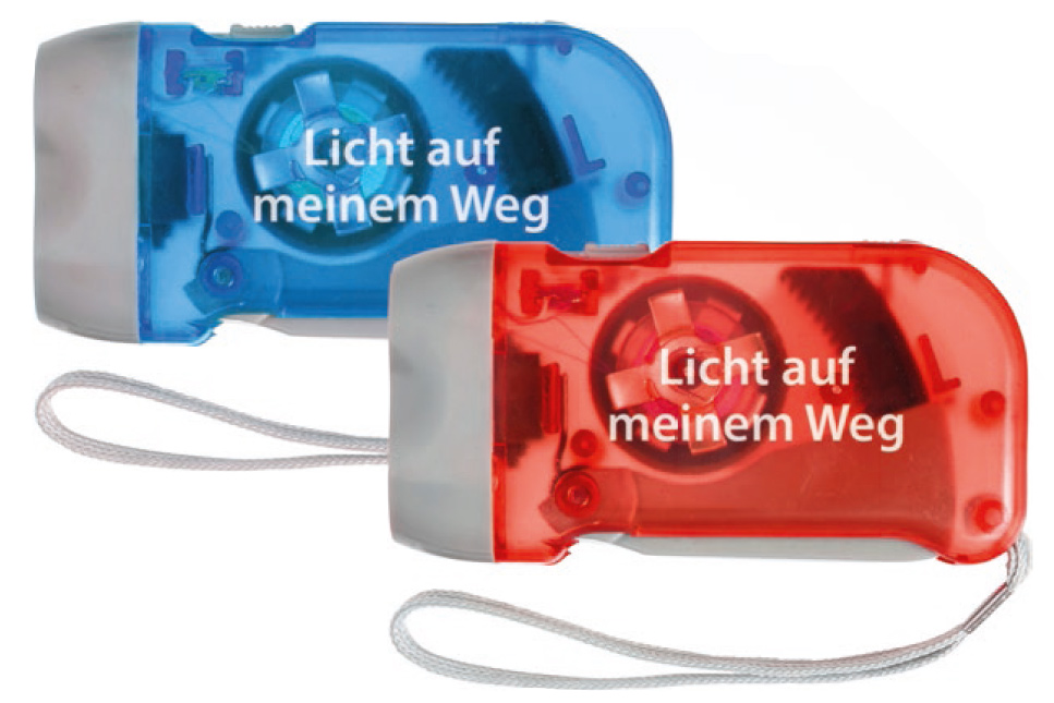 Dynamo-Taschenlampen - blau