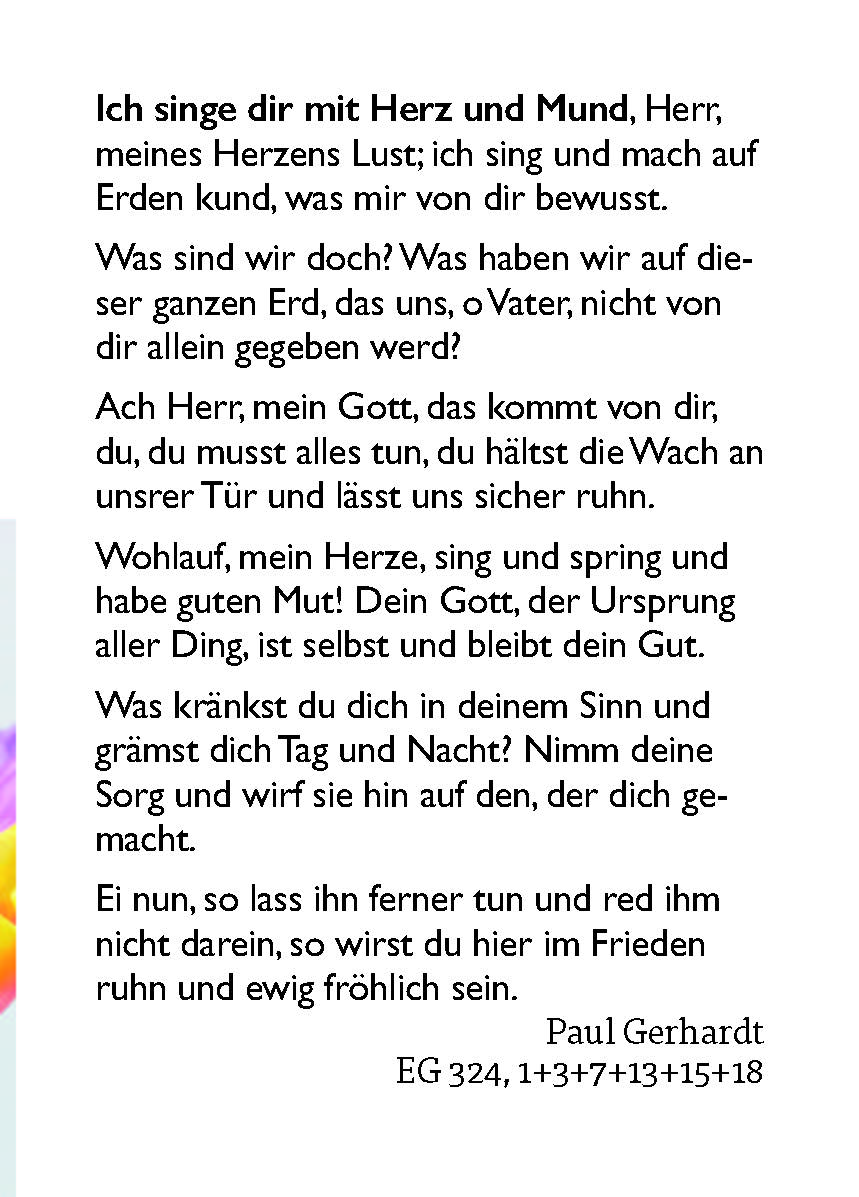 Mit herzlichen Segenswünschen 2027