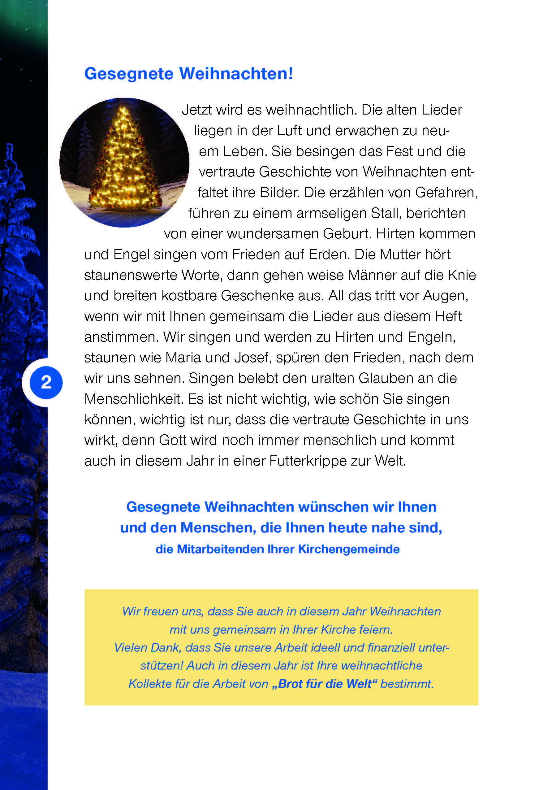 Weihnachten Liederheft 2026
