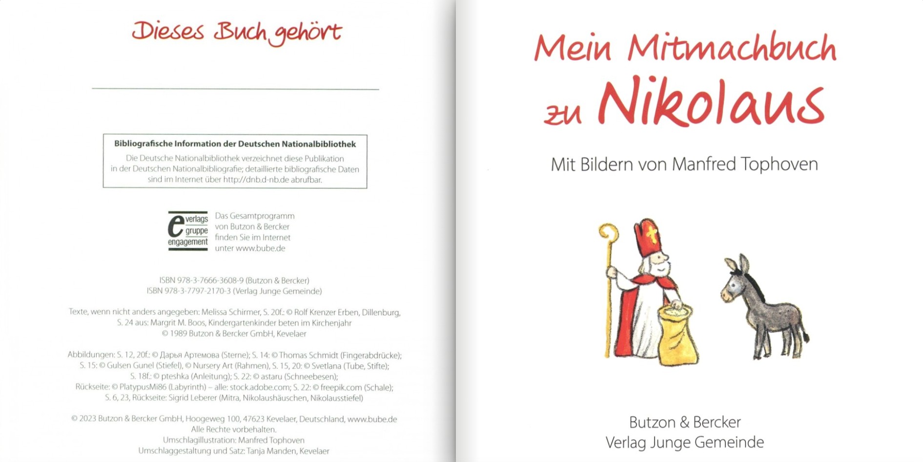 Mein Mitmach-Buch zu Nikolaus