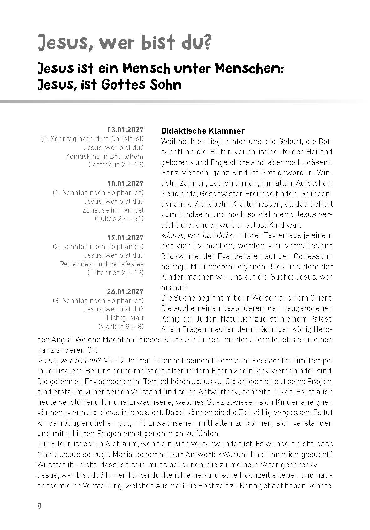 Kindergottesdienst praktisch 2027