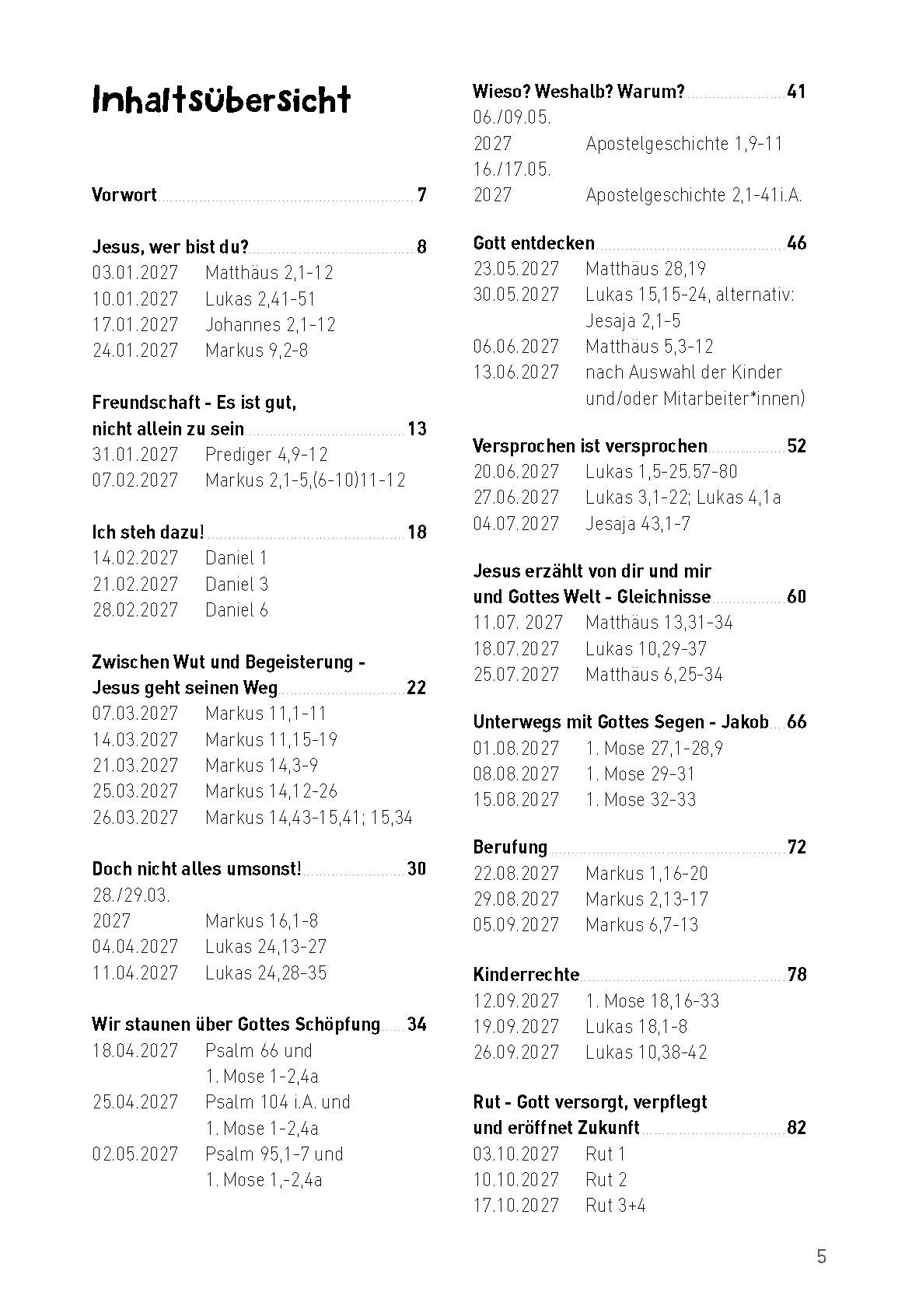 Kindergottesdienst praktisch 2027