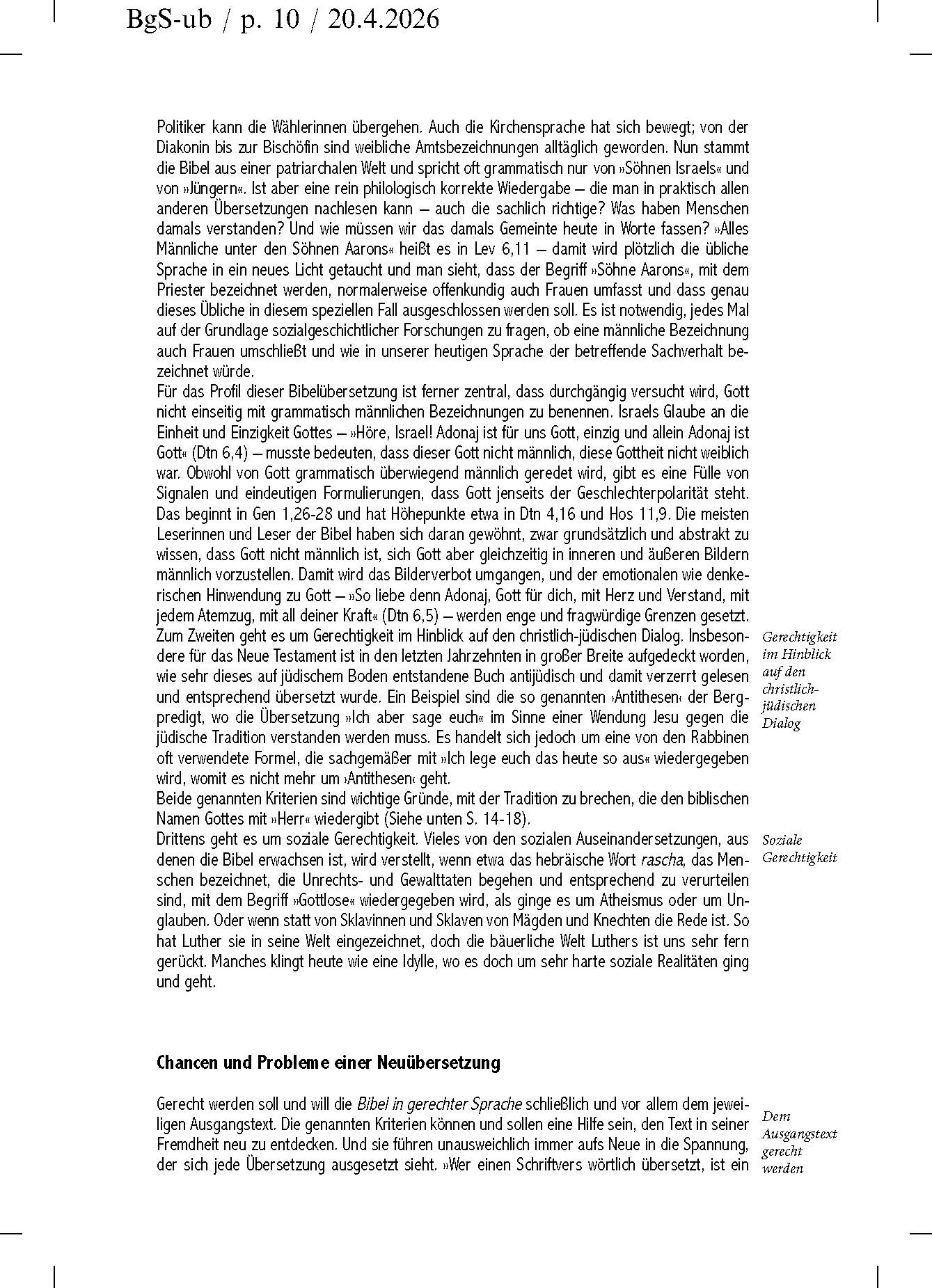 Bibel in gerechter Sprache