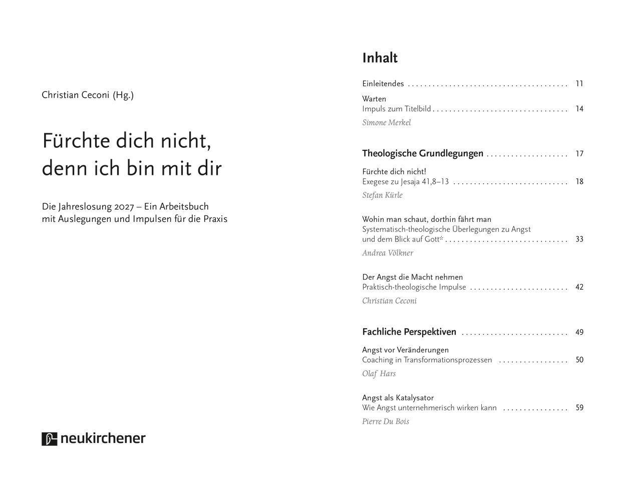 Fürchte dich nicht, denn ich bin mit dir