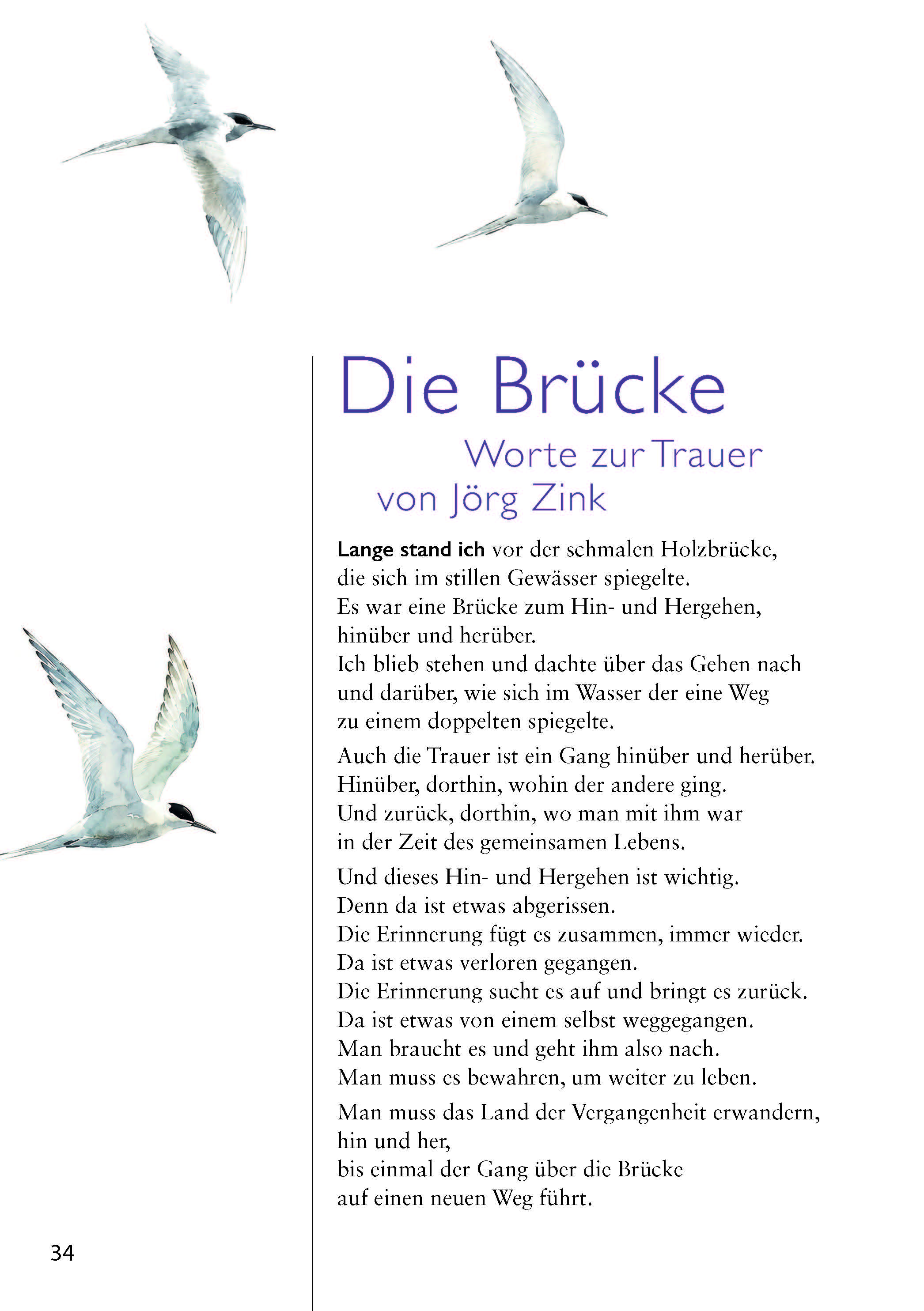 Trauerbroschüre - Abschied