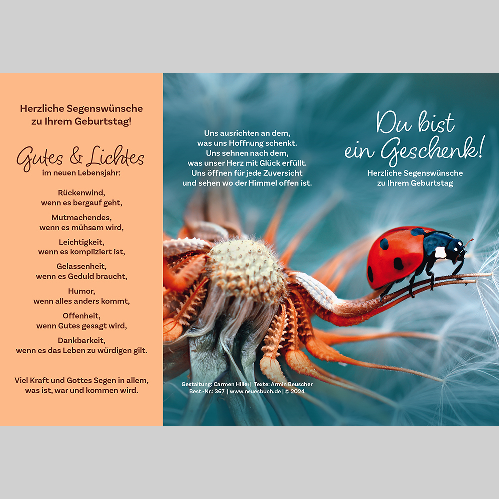 Leporello - Du bist ein Geschenk