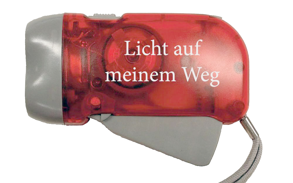 Dynamo-Taschenlampen - rot