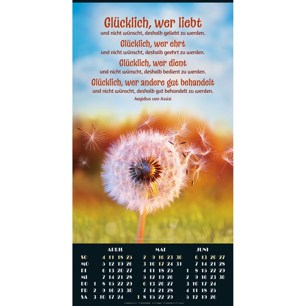 Foto-Poster Kalender 2027