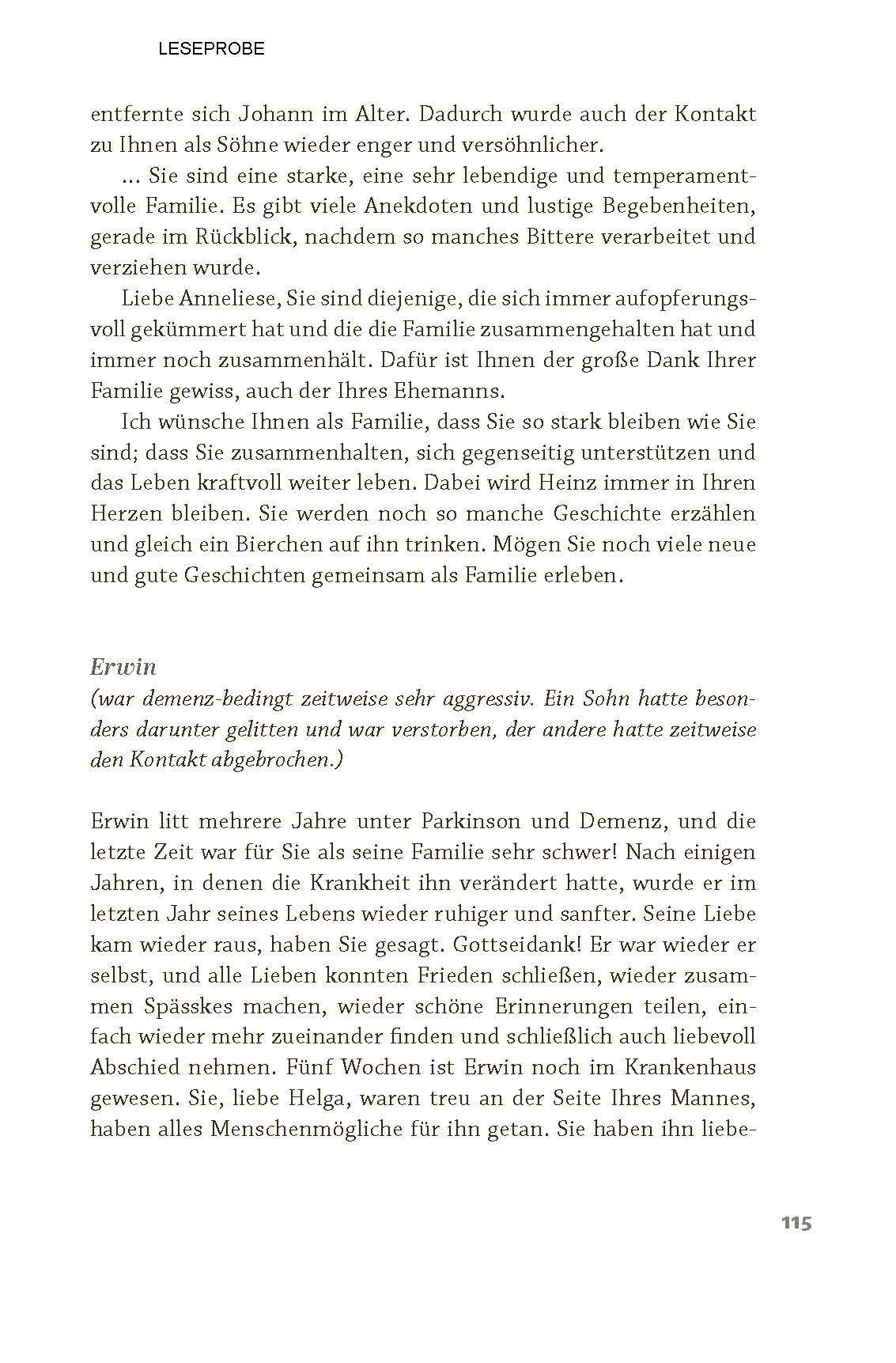 Individuell.Liebevoll.Wertschätzend