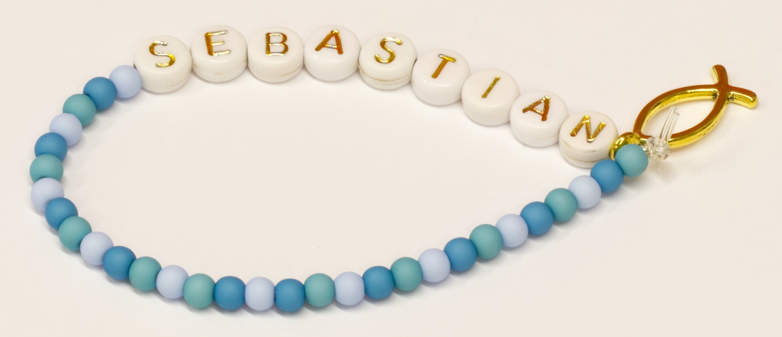 Perlenarmband mit Name - Kinder