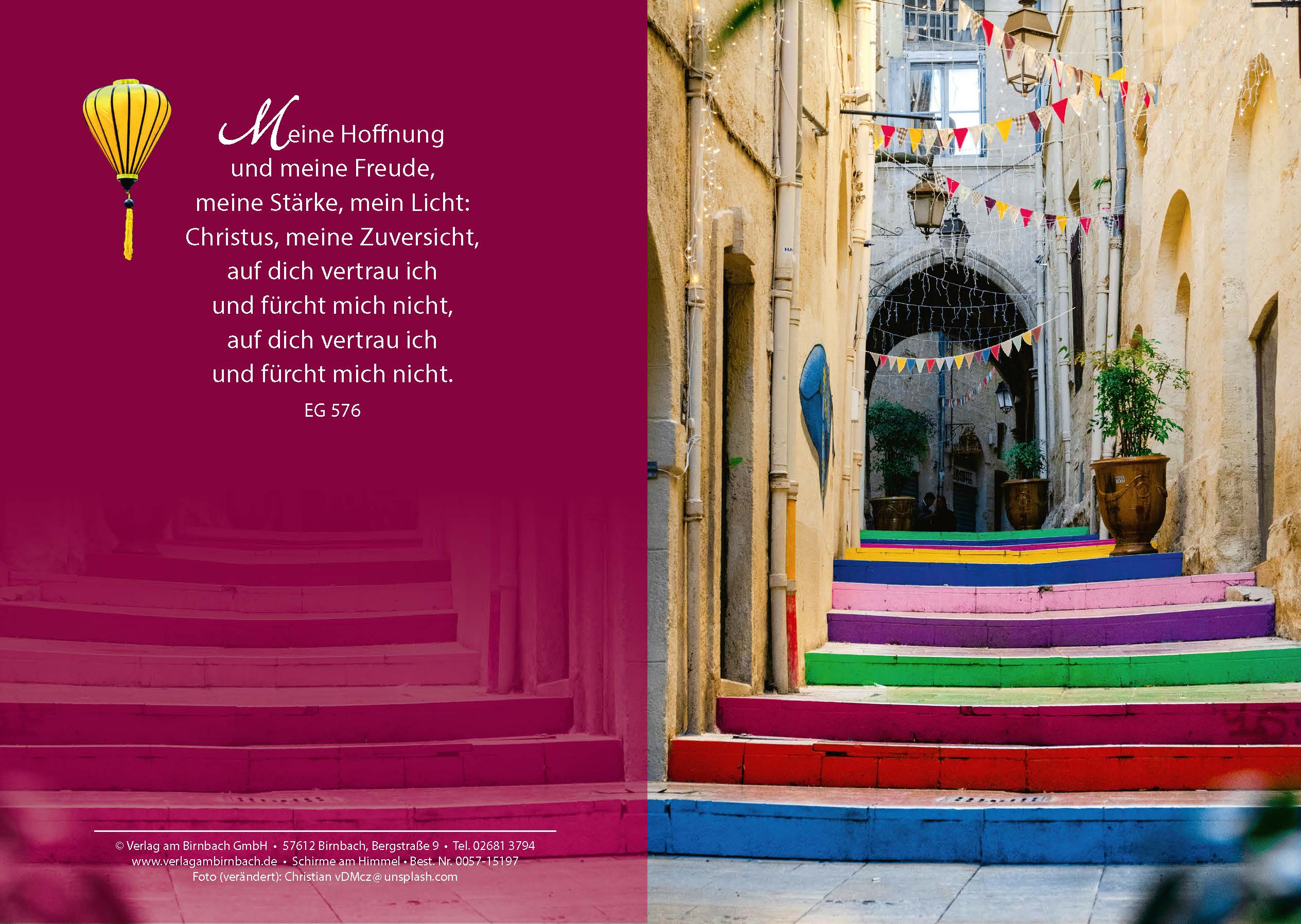 Birnbachkarte - bunte Treppe