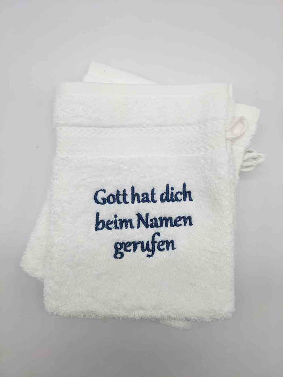 Tauf-Waschhandschuh - 1719