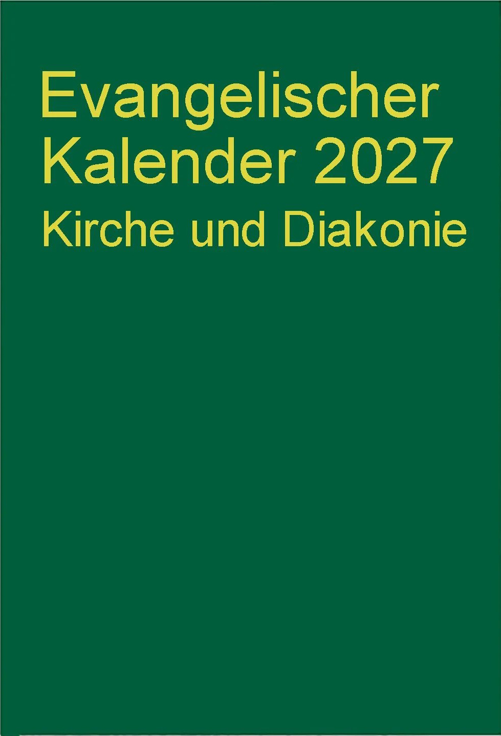 Evangelischer Kalender 2027