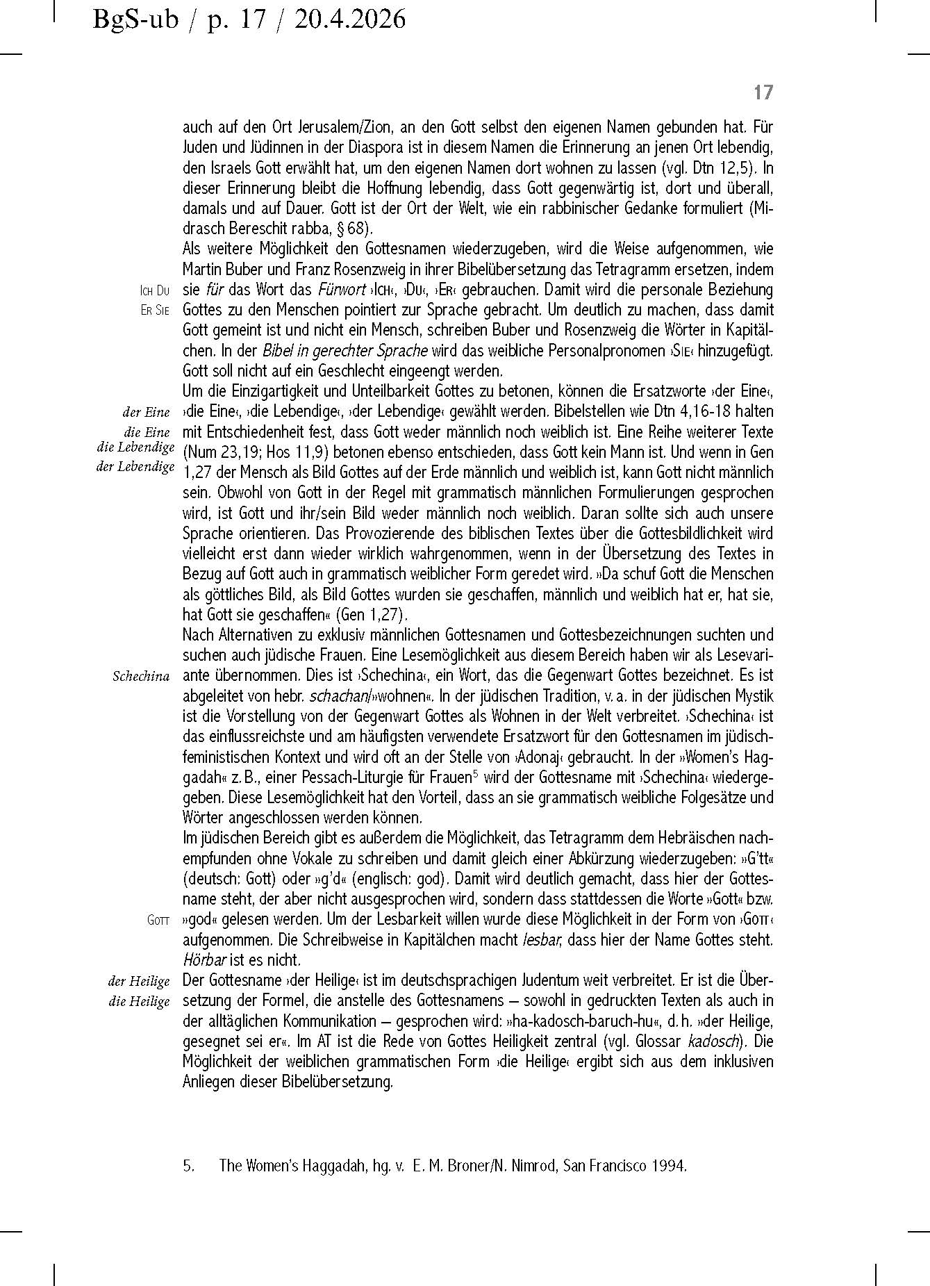 Bibel in gerechter Sprache