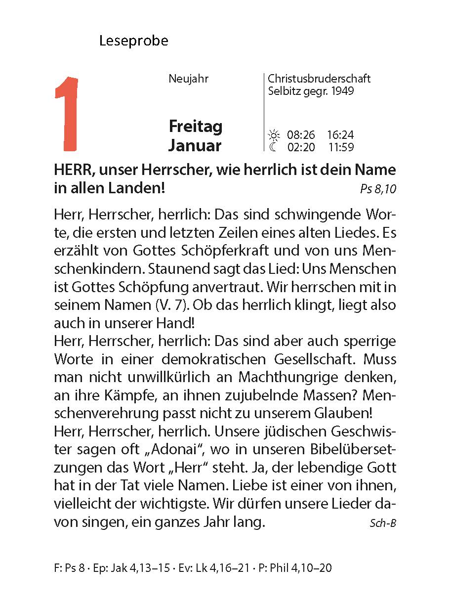 Neukirchener Abreißkalender 2027