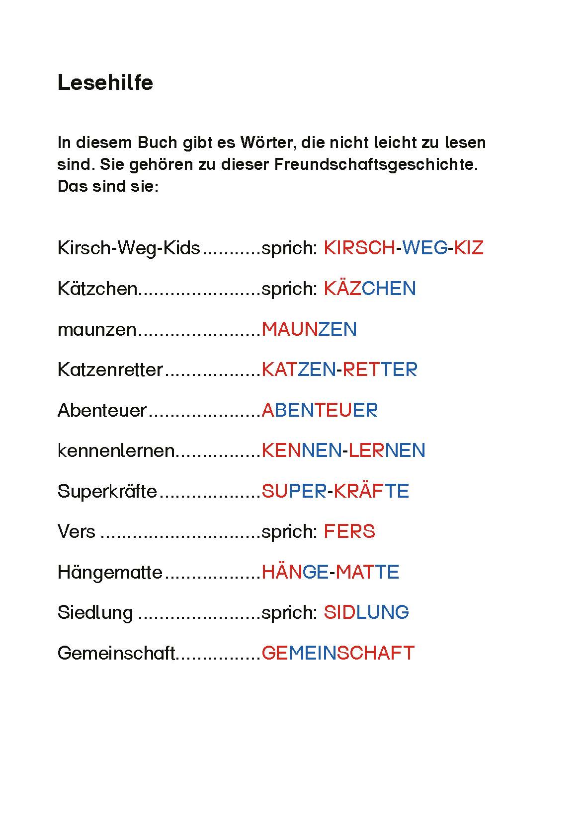 Lies mit mir! Zusammen sind wir katzenstark