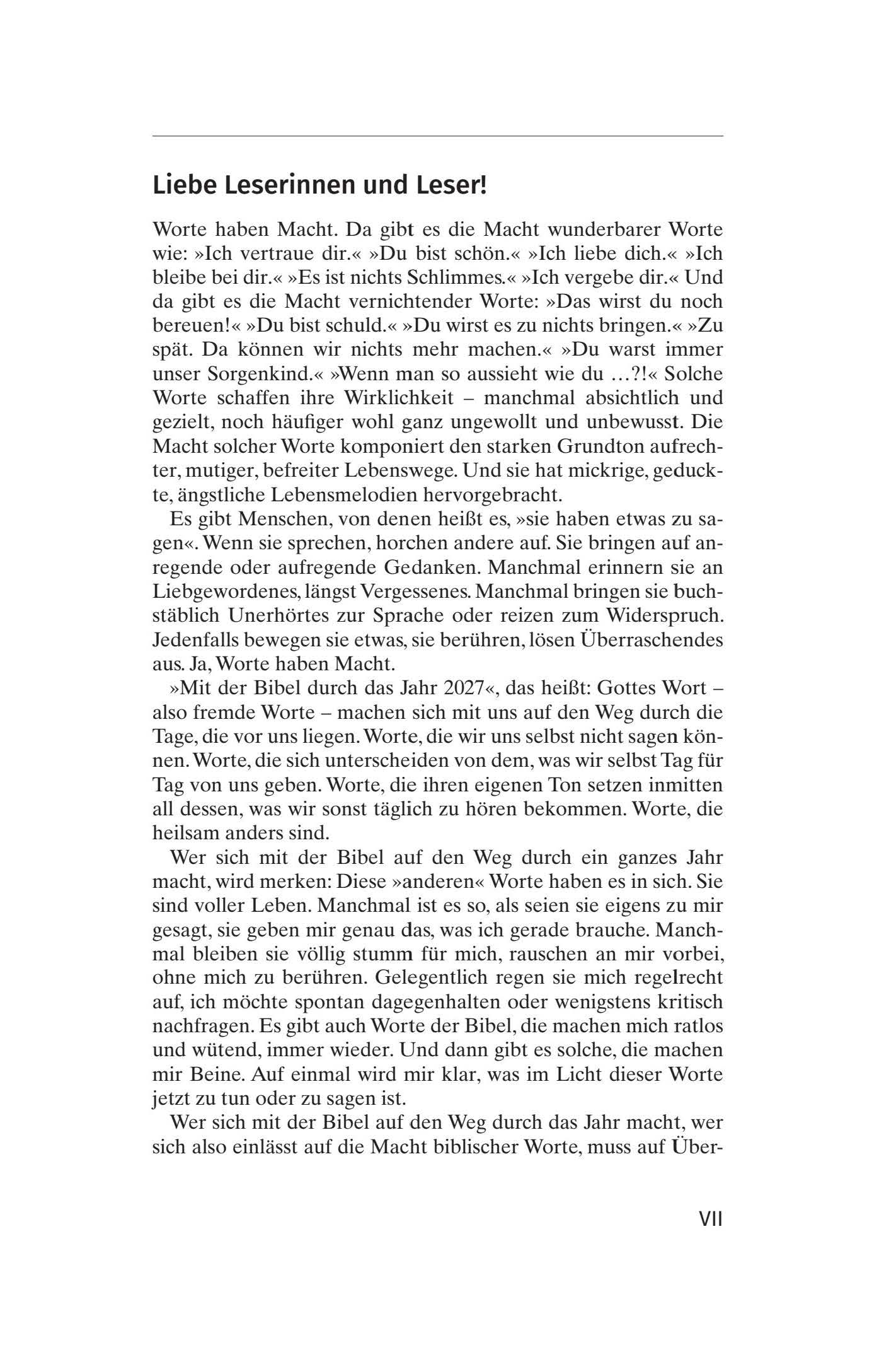 Mit der Bibel durch das Jahr 2027