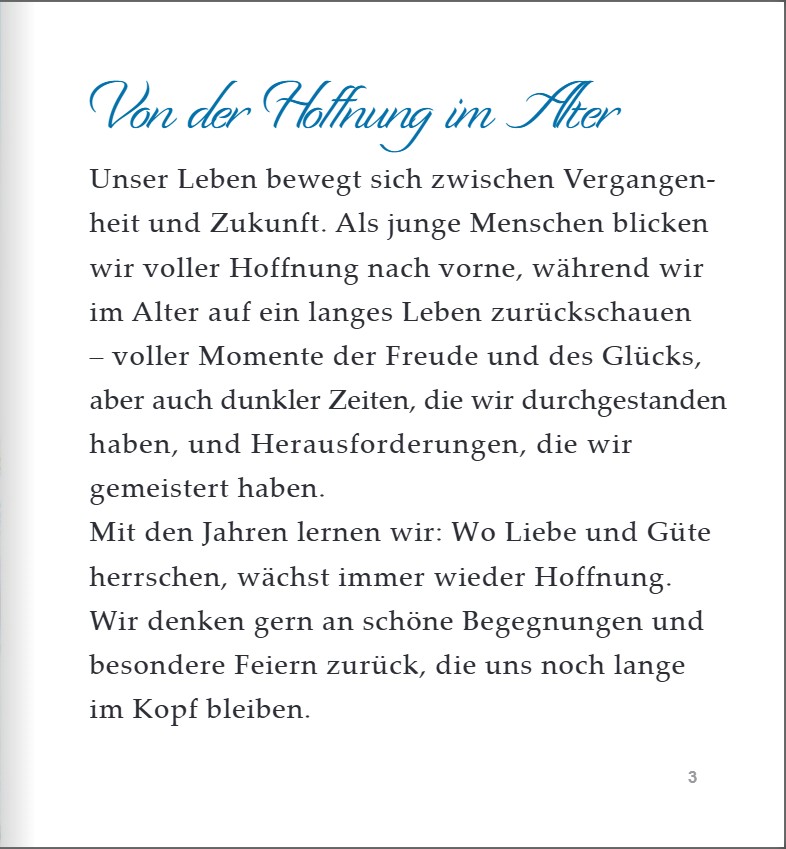 Dieser Tag ist dir gegeben