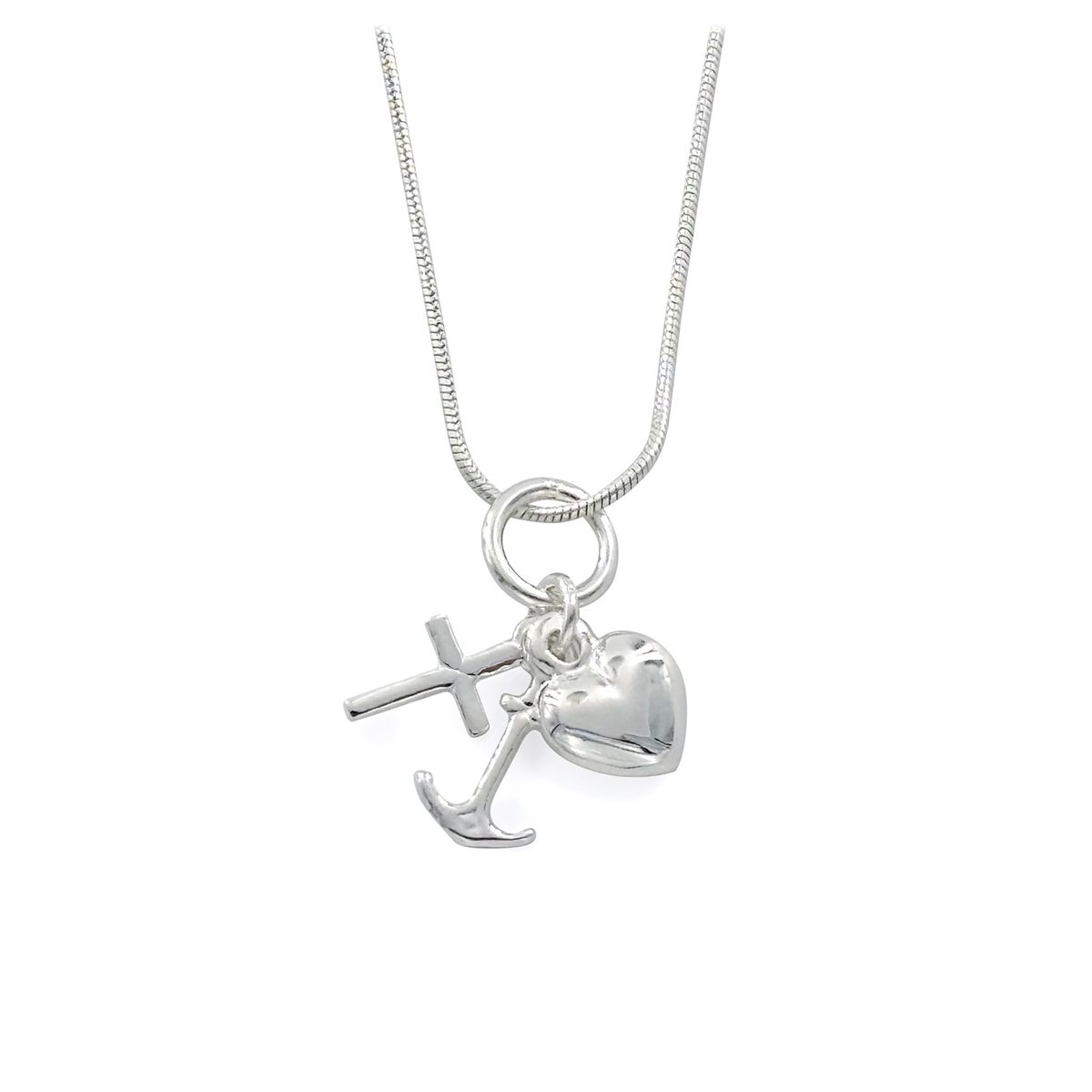 Halskette - Kreuz,Herz,Anker