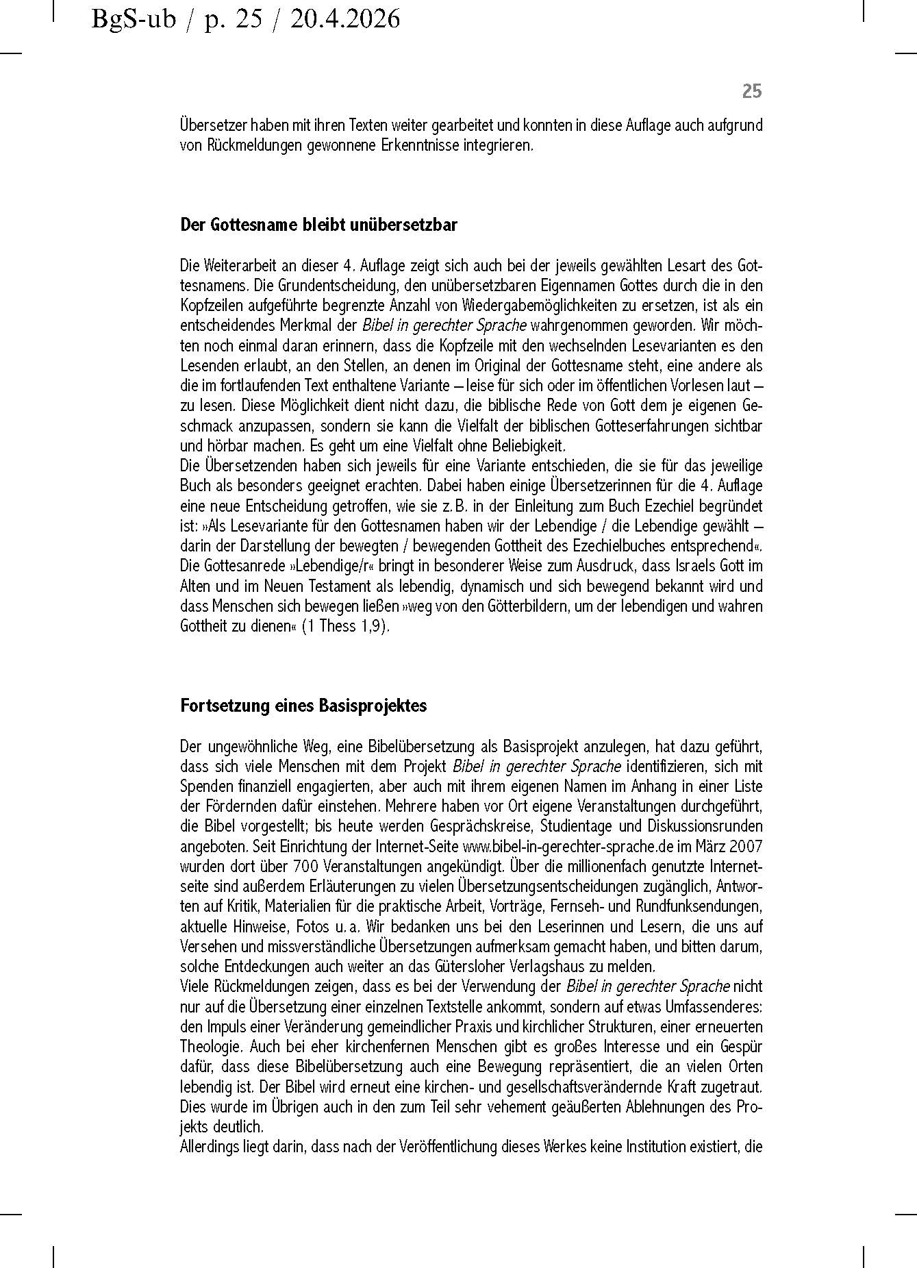 Bibel in gerechter Sprache