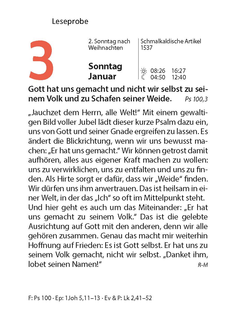 Neukirchener Abreißkalender 2027