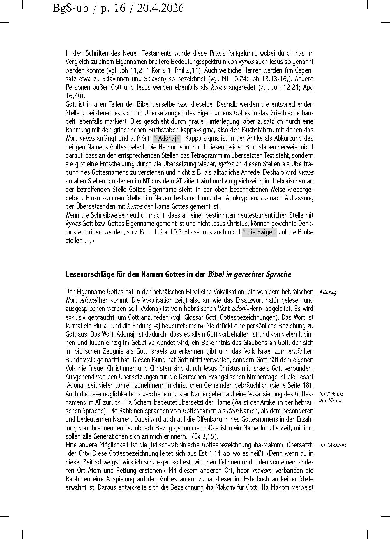 Bibel in gerechter Sprache