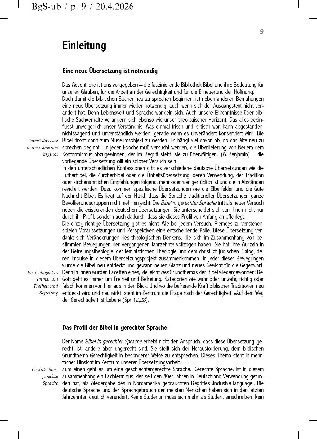 Bibel in gerechter Sprache