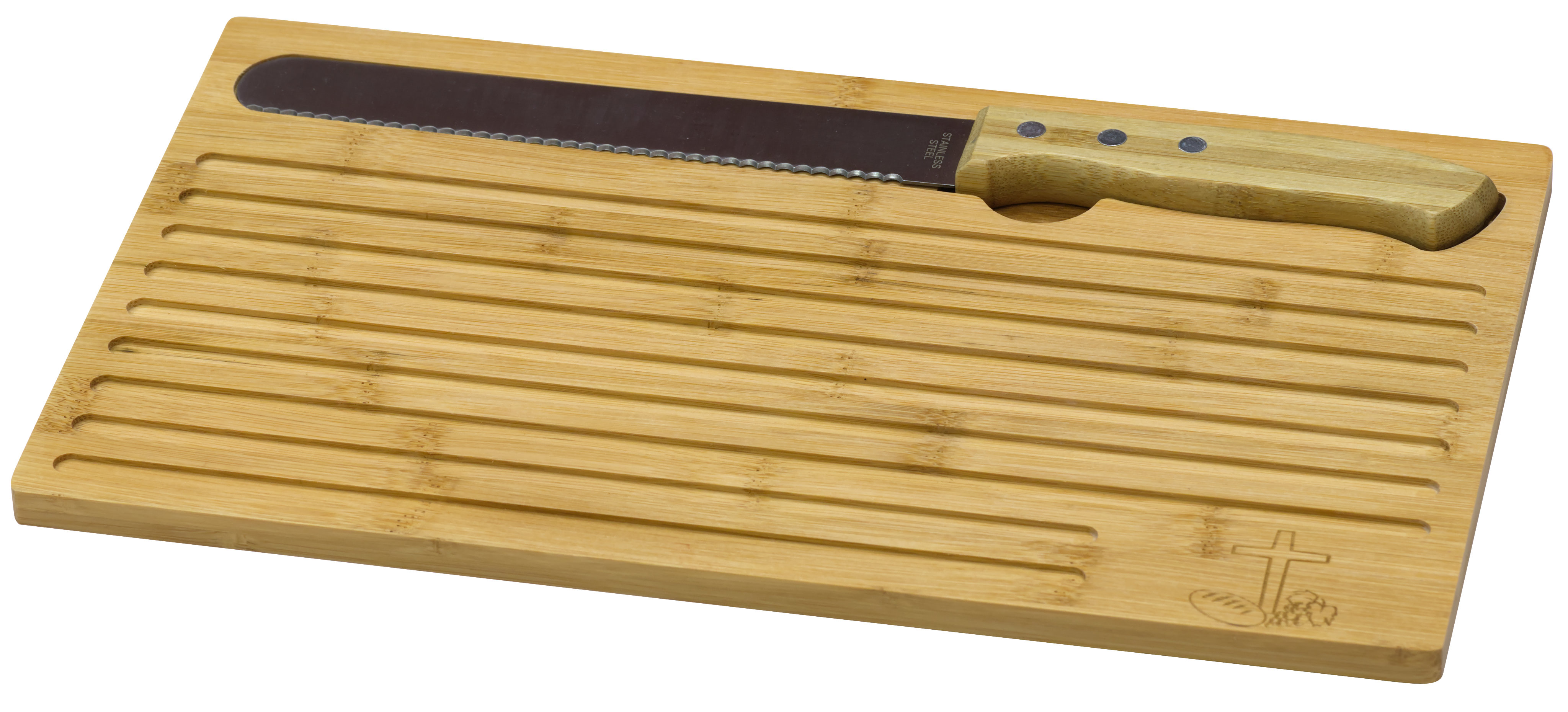 Schneidebrett mit Messer