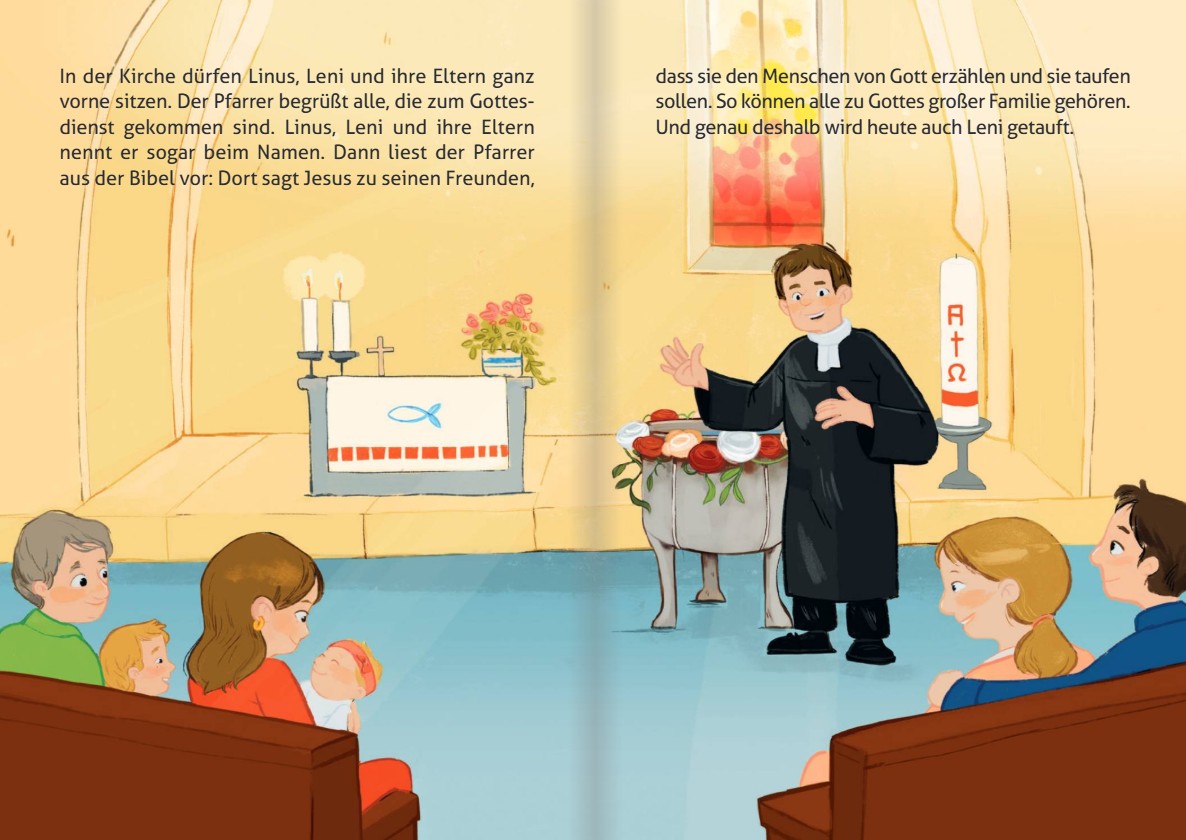 Linus´ Schwester wird getauft