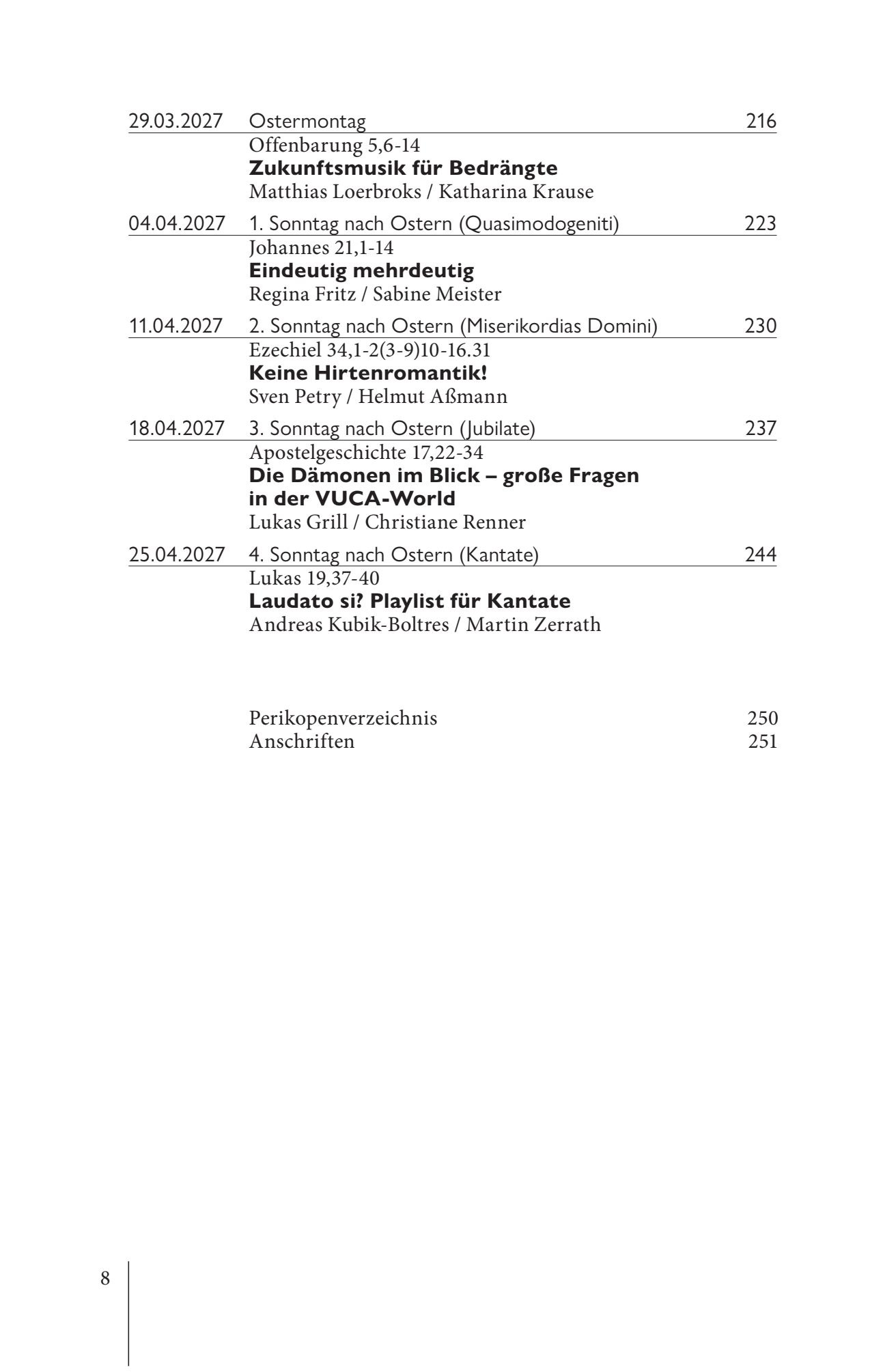 Predigtstudien 2026/2027  Band 1