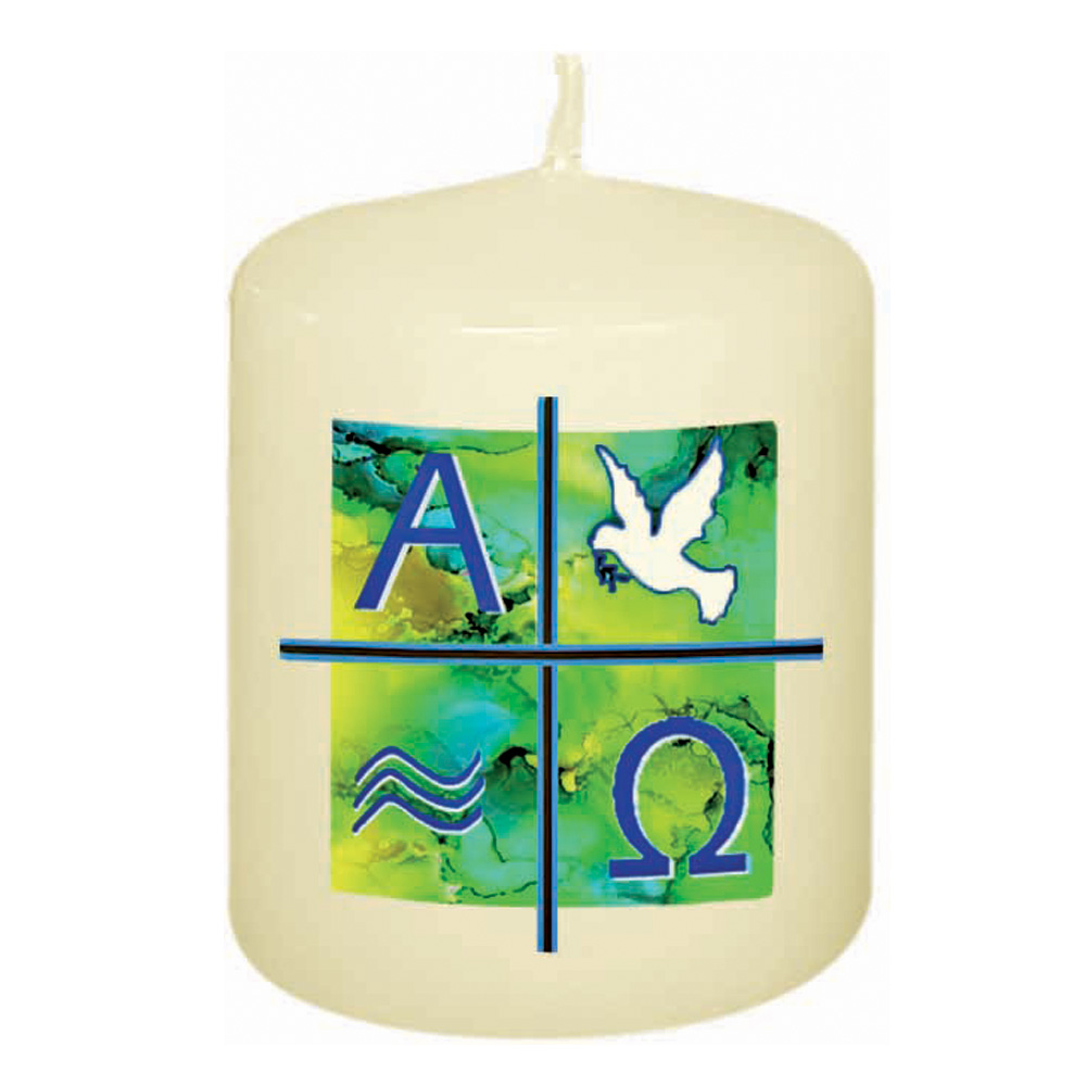 Stumpenkerze - Ostern Taube 60/50