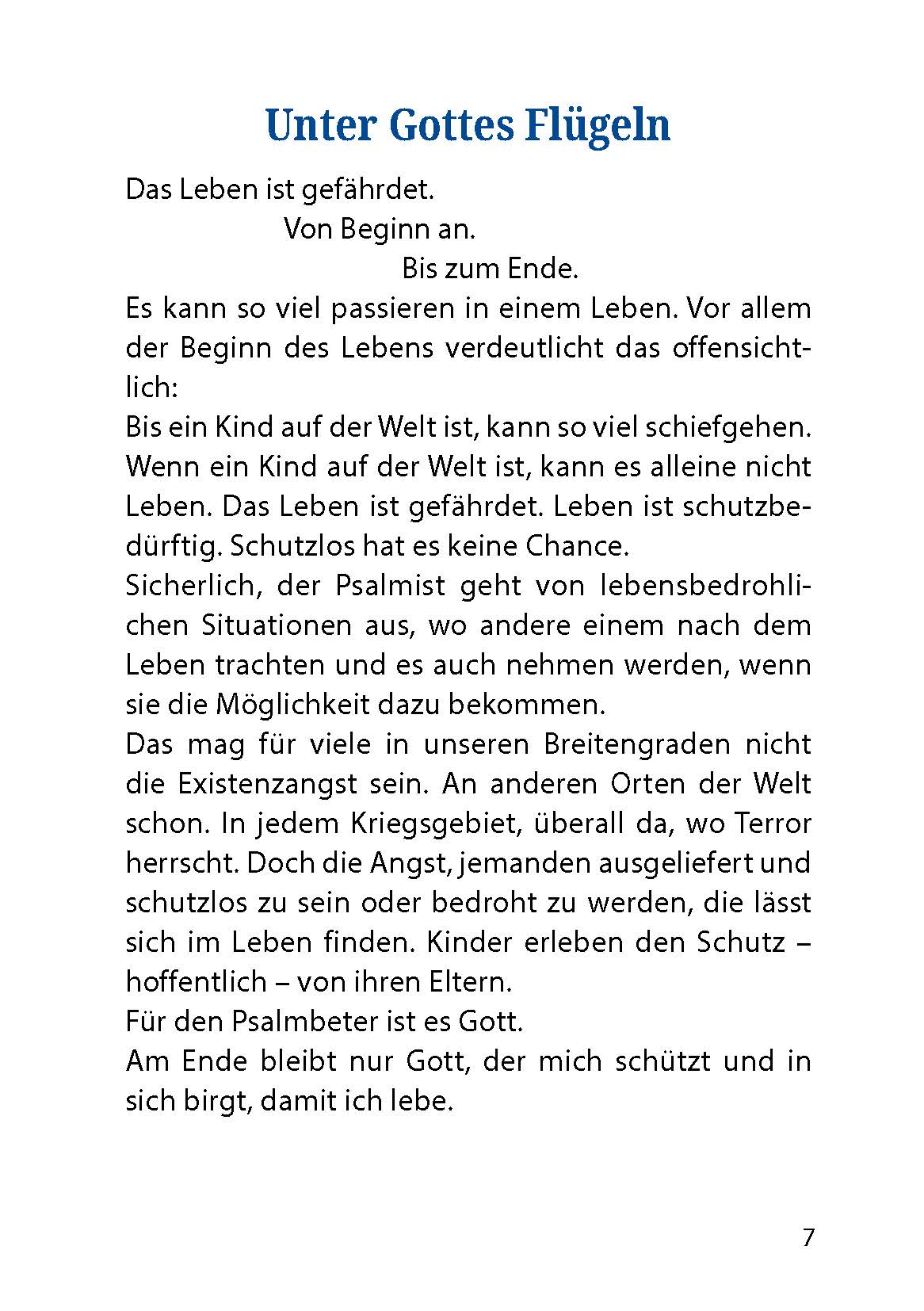 Meine Zuflucht und mein Schutz