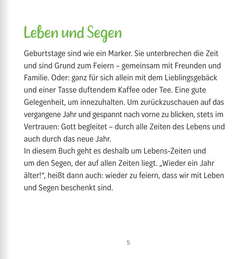 Mit Leben beschenkt