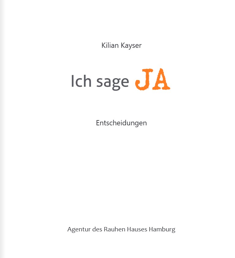 Ich sage JA