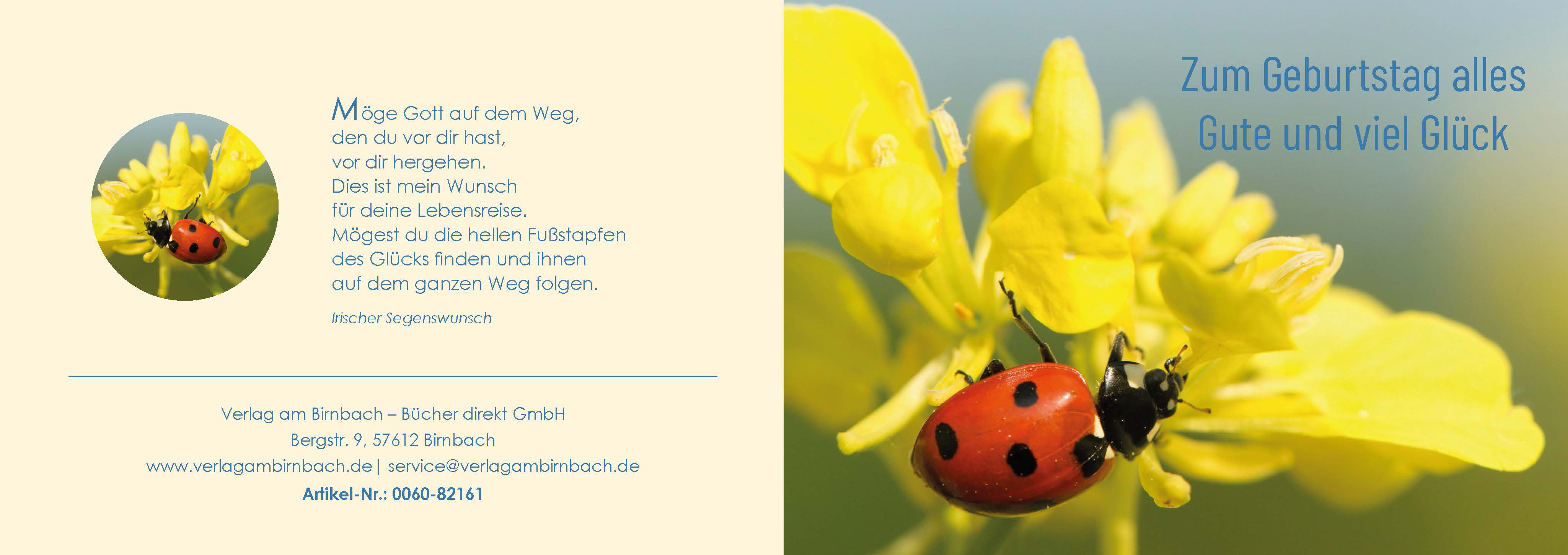Geburtstagskarte - viel Glück