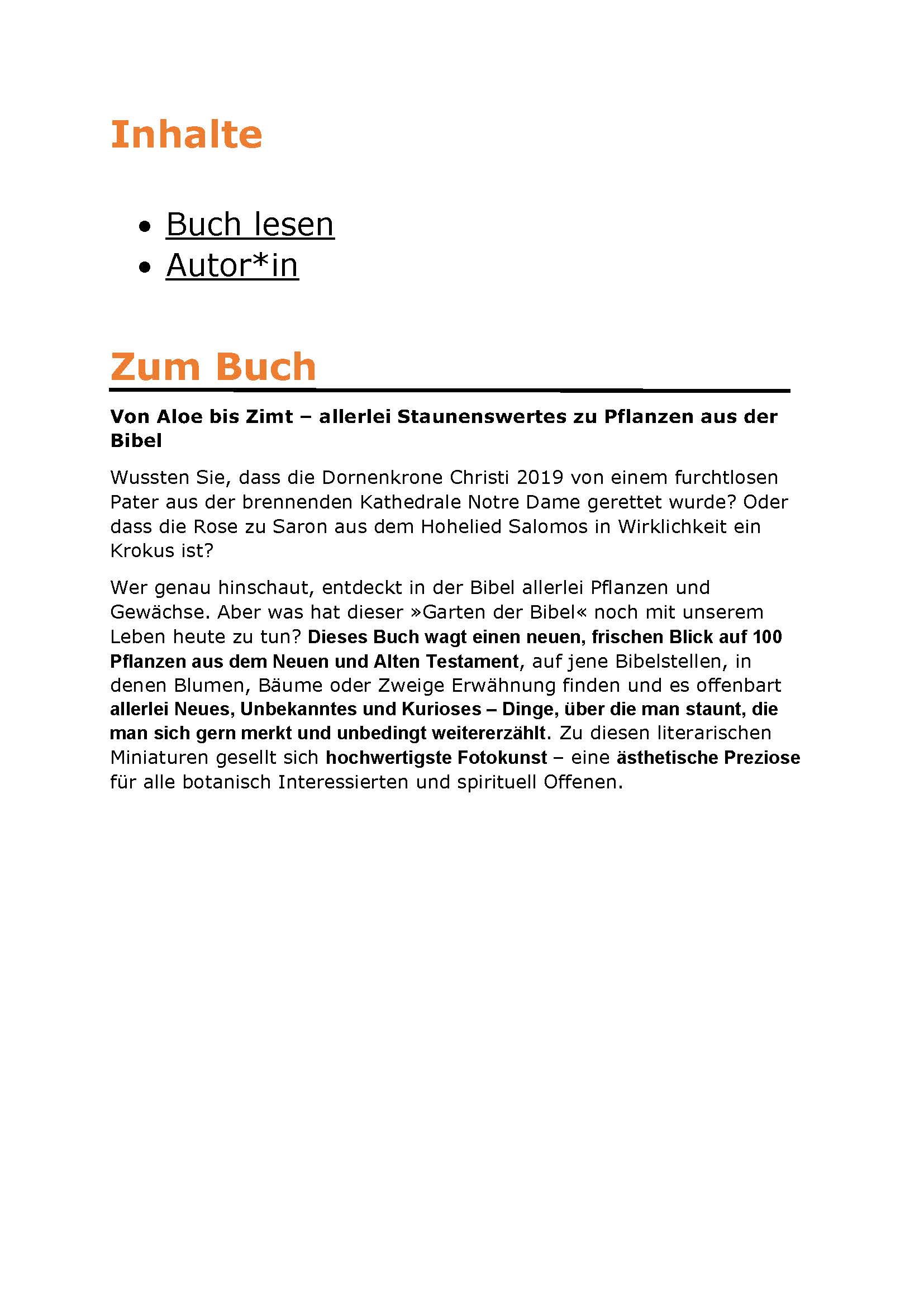 Der Garten der Bibel