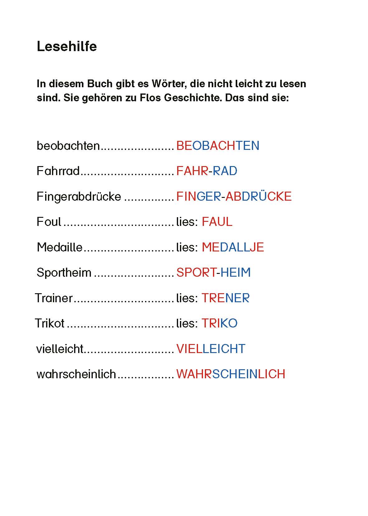 Lies mit mir! Der verschwundene Fußball