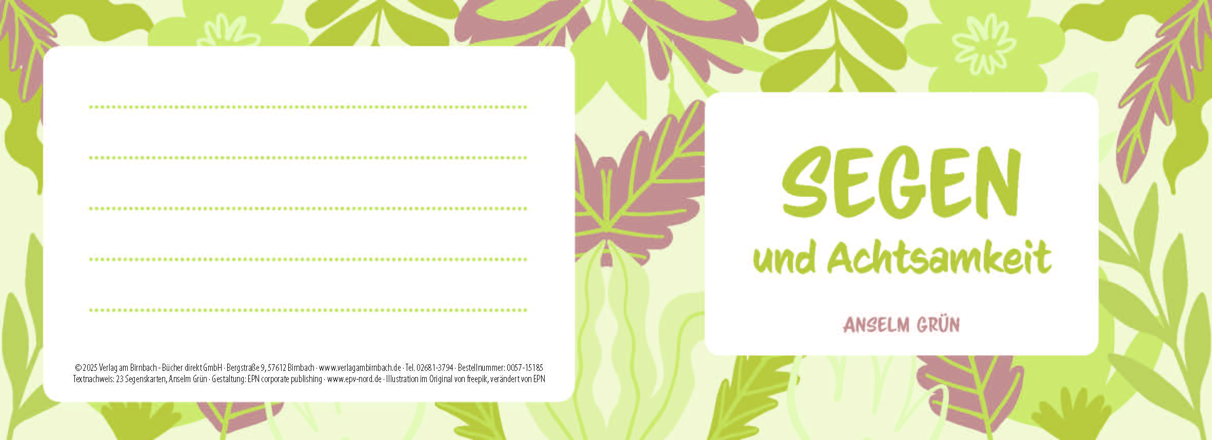Birnbachkarte - Achtsamkeit