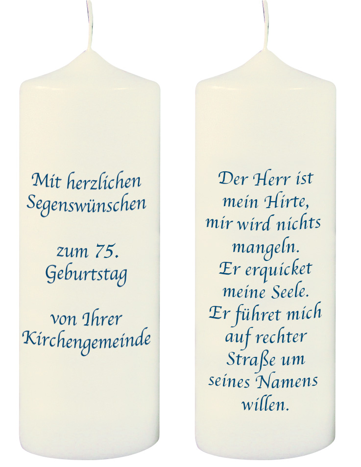 Kerze - zum 70.Geb