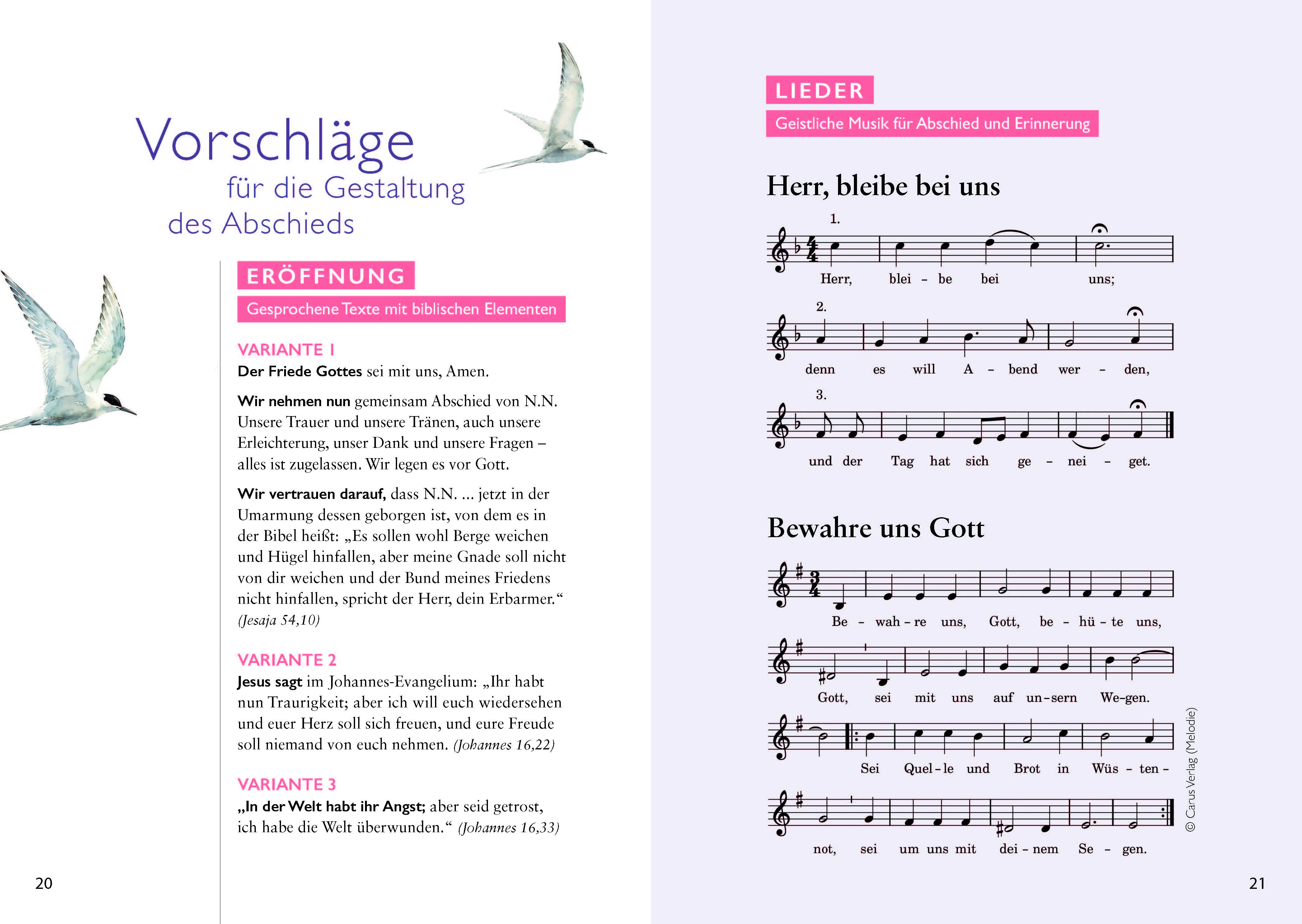 Trauerbroschüre - Abschied