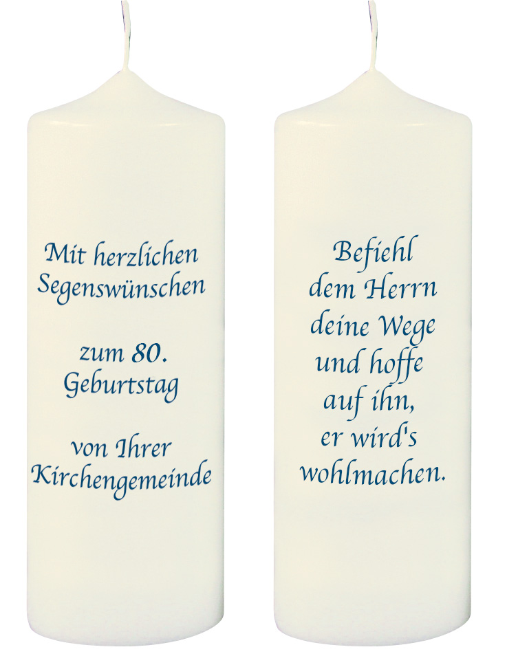 Kerze - Zum 100. Geb