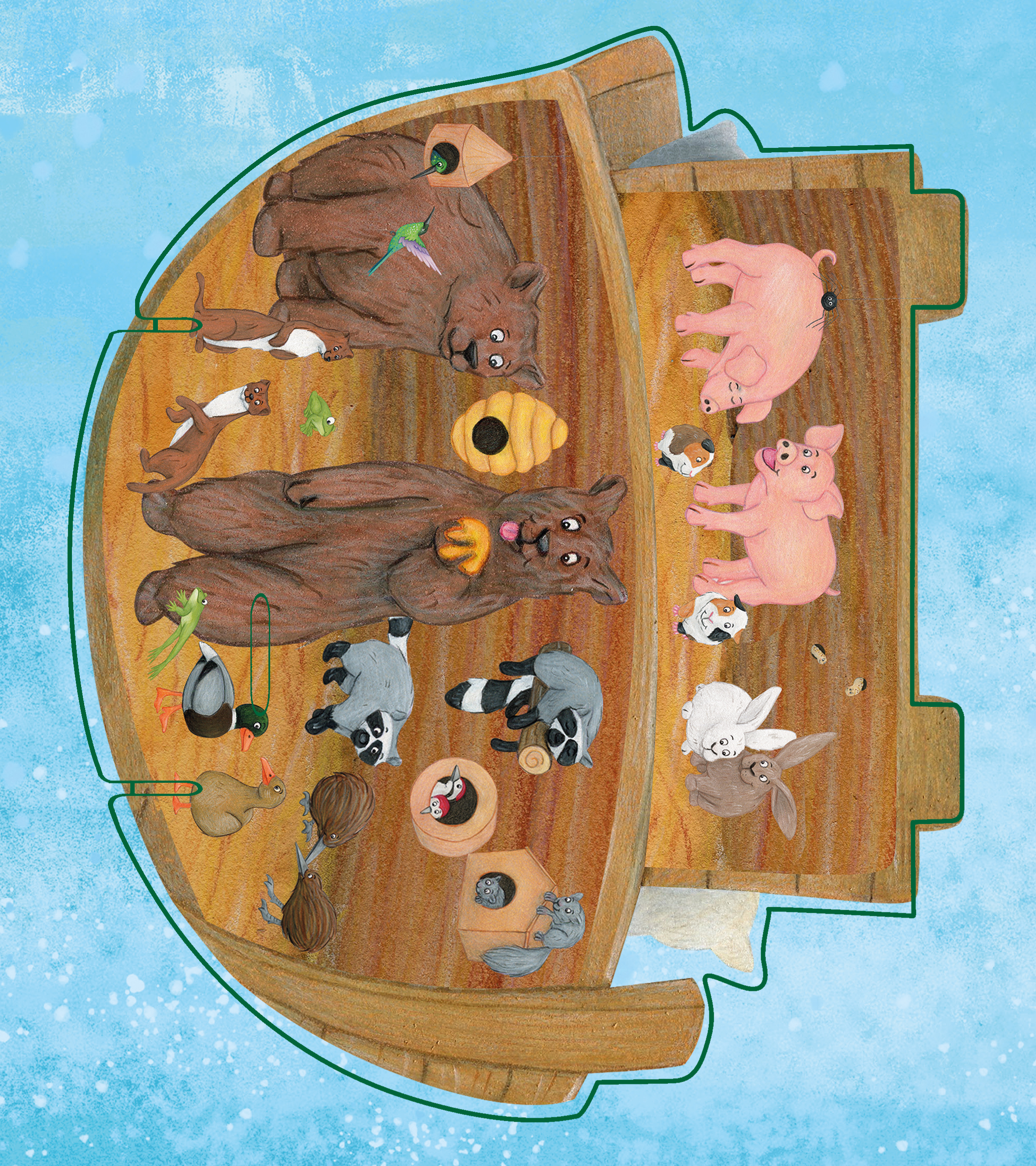 Meine bunte Arche Noah - Steckfiguren-Spaß