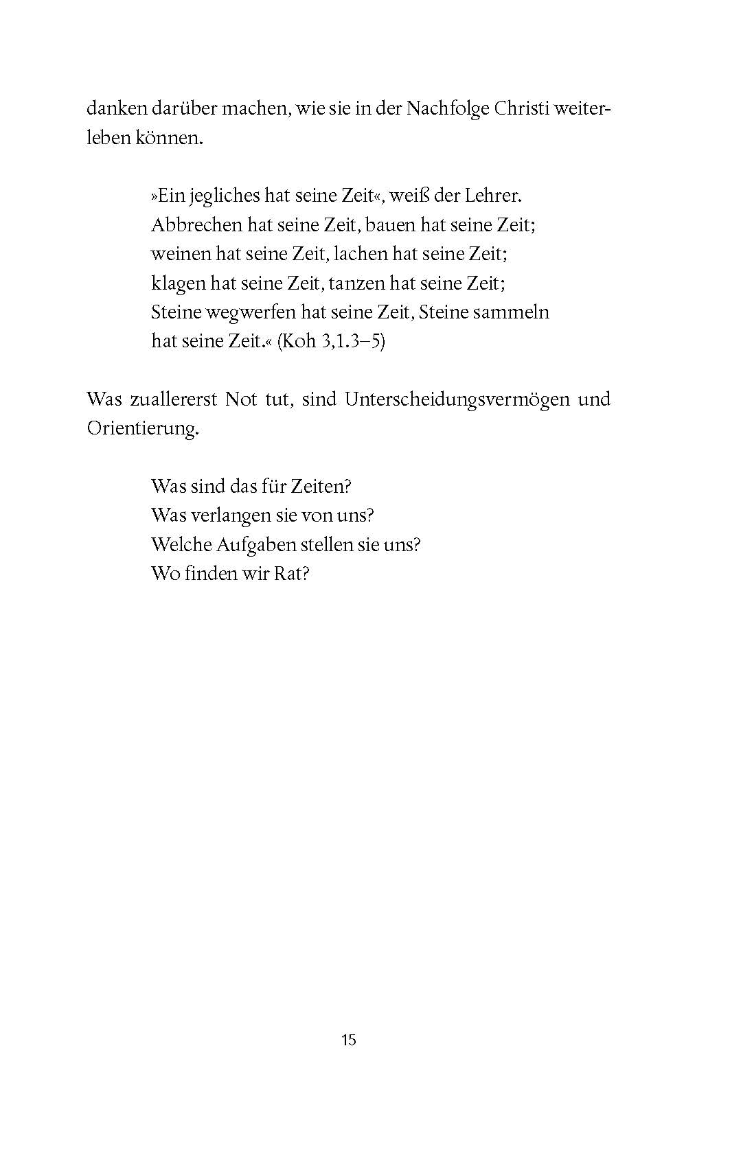Wann, wenn nicht jetzt?